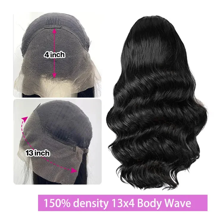 150 density 13x4 Body Wave