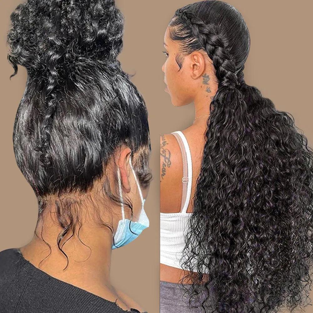 360 Lace Frontal Wig Brazilian Curly Wave Virgin Human Hair