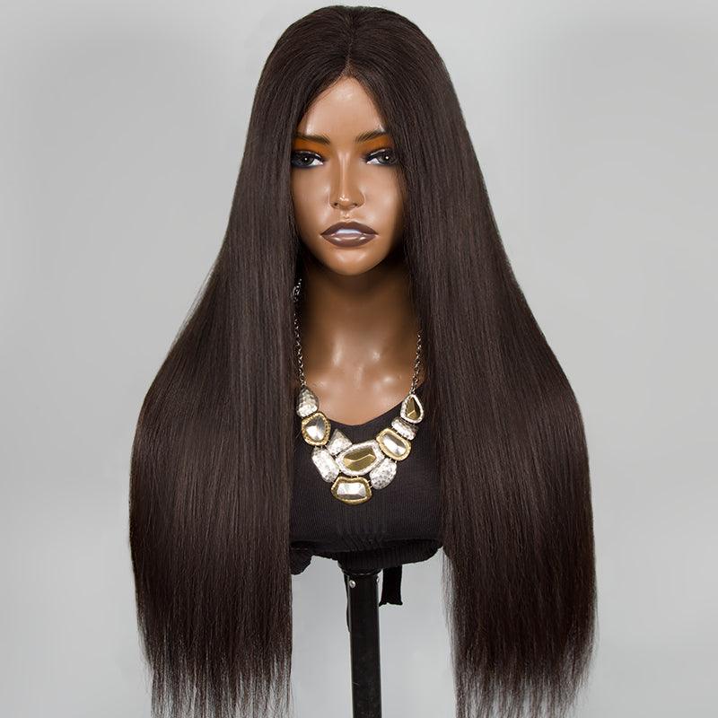 5x5 Glueless Wig Wear Go Brazilian Straight Human Hair