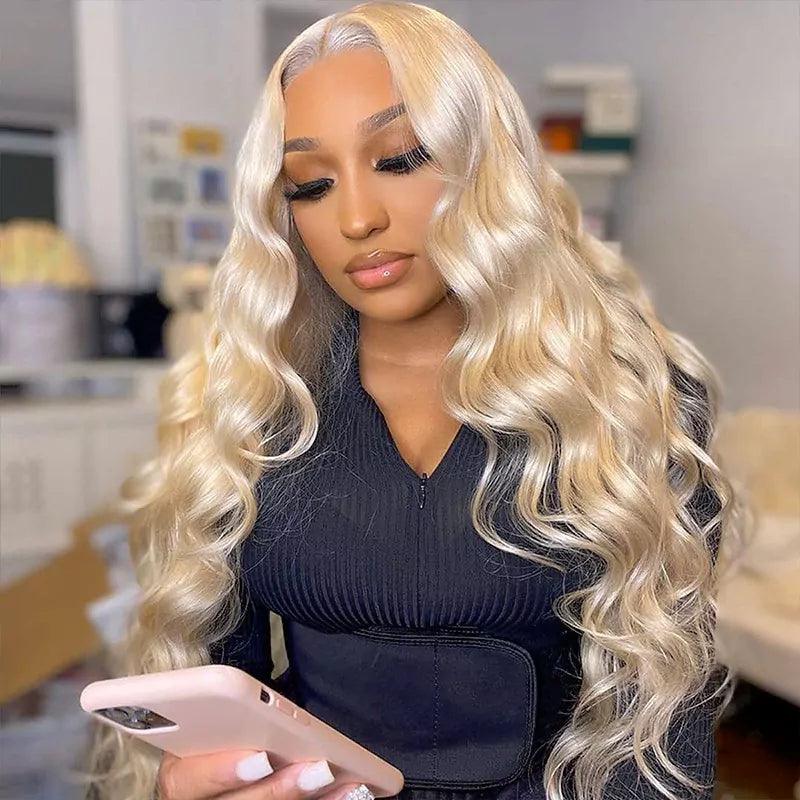 #613 Blonde 13x4 Lace Front Wig Body Wave Human Hair Wigs