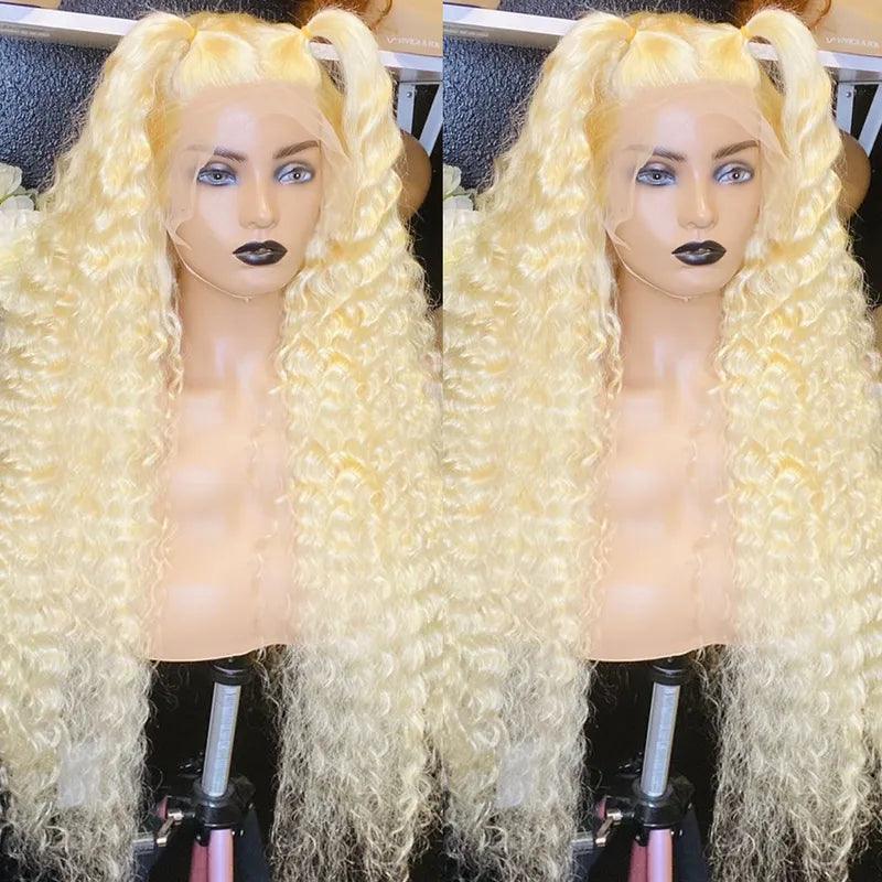 #613 Blonde Loose Deep Wave 13x4 Lace Front Human Hair Wigs