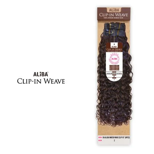 Aliba Unprocessed Brazilian Virgin Human Hair Clip-In Weave 11A Aliba Water Wave Clip(8Pcs)