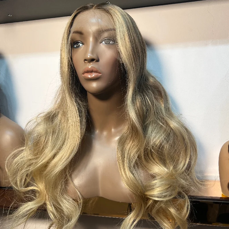 Luxury Blonde Custom Colour - Body Wave Frontal Lace Wig - HD Lace 231