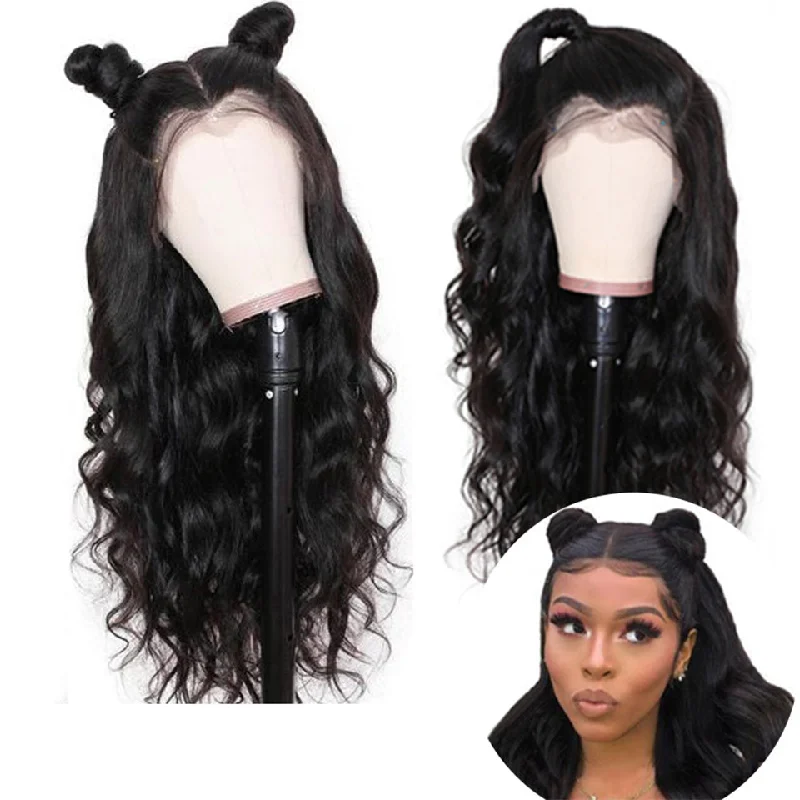 Body Wave  HD Lace Wigs Xuchang 100% Brazilian Natural Color Lace Front Human Hair  Wigs  Frontal Lace Wig