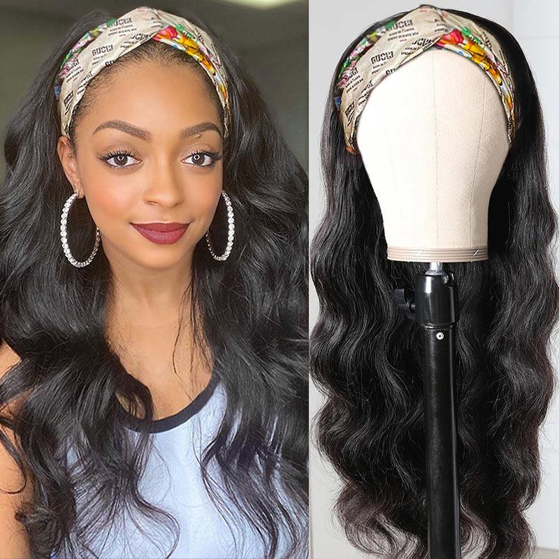 Body Wave Headband Wig Virgin Human Hair