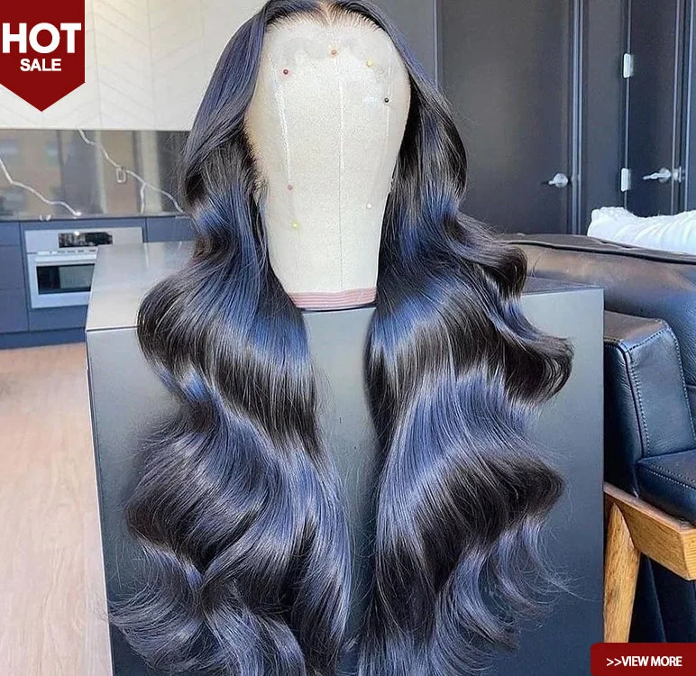 Body Wave Wig 100% raw virgin human hair Hd invisible Transparent Body Wave brazilian body wave hair wig