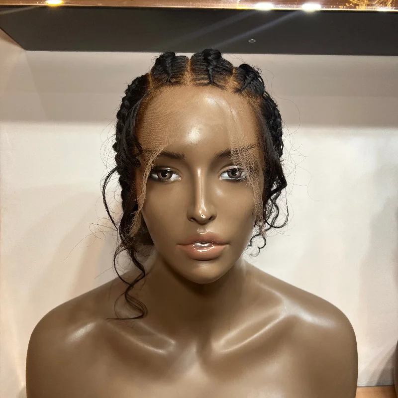 The ARIA - Braided Low Bun HD Full Lace Wig