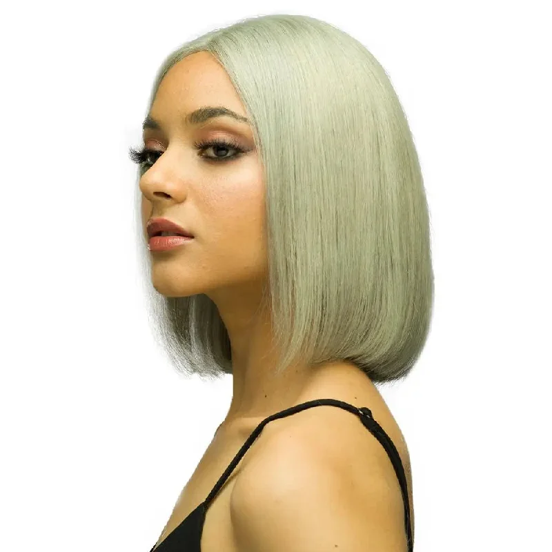 Caesious Grey  Color Middle Part 100% Human Hair