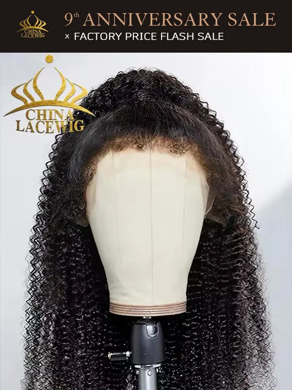 Chinalacewig Type 4C Edges Natural Hairline Undetectable Afo Curly Wig CS07