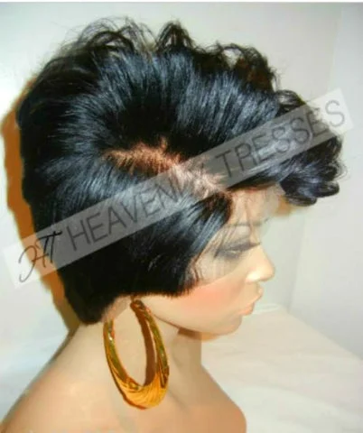 Lace Wig: Virgin Straight ( Short Pixie Cut) - RiRi