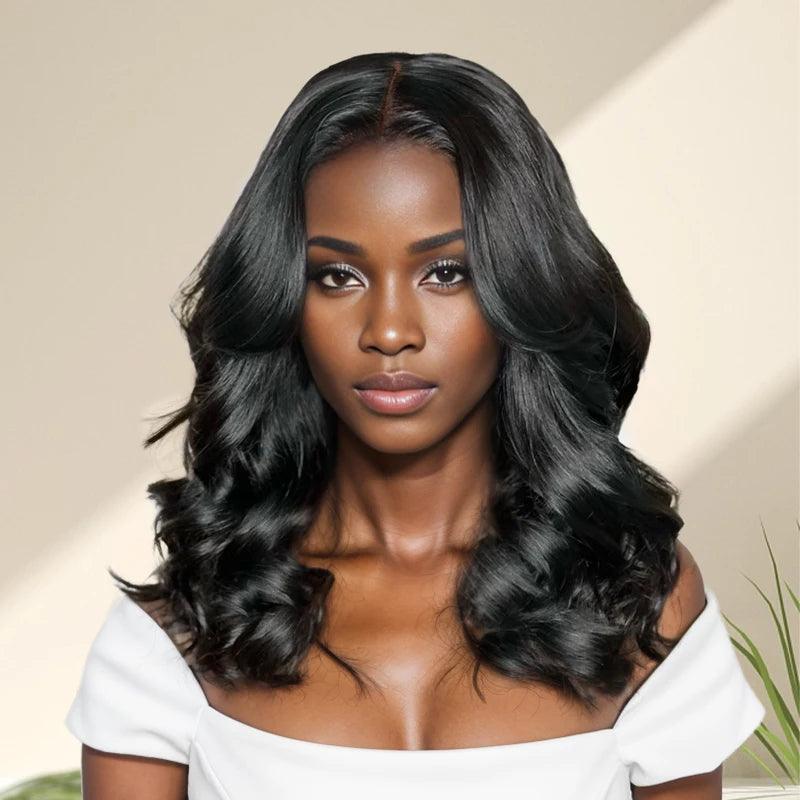 7x5 Glueless Bob Wig Wear Go Body Wave Human Hair