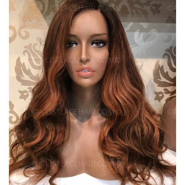 Golden Brown Balayage - Glueless Lace Wig