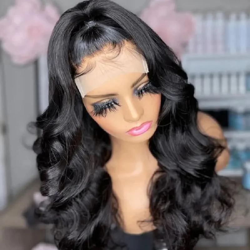 Hd Transparent Swiss Lace Front Wig Human Hair