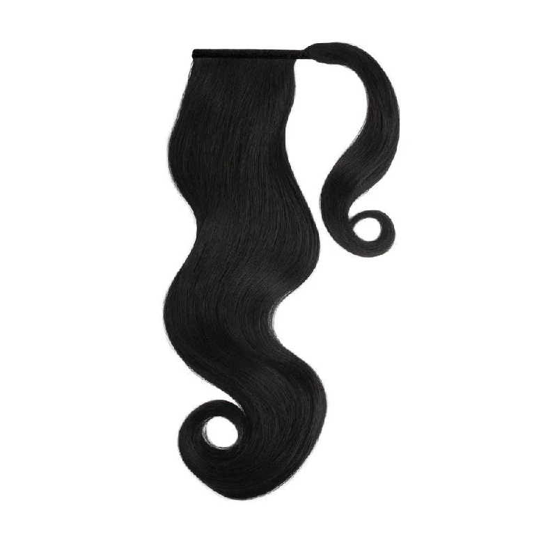 JET BLACK Remy Human Hair Ponytail 26" **READY TO SHIP**