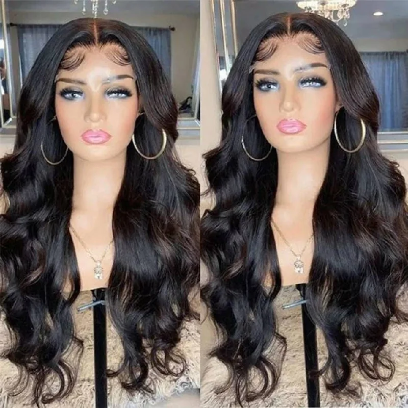 Long Wholesale Human Hair Lace Front Wigs Body Wave Full HD Lace Frontal Wigs For Black Women Glueless Lace Closure Wigs