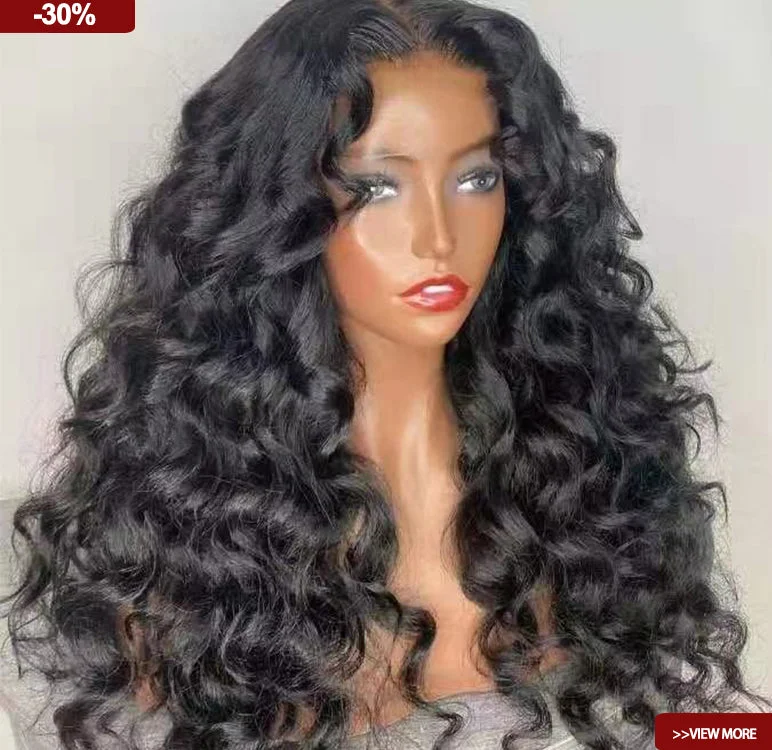 Loose Deep Wave Virgin Human hair HD Transparent pre Plucked Lace Frontal Loose Deep Wave Body wave wig human hair