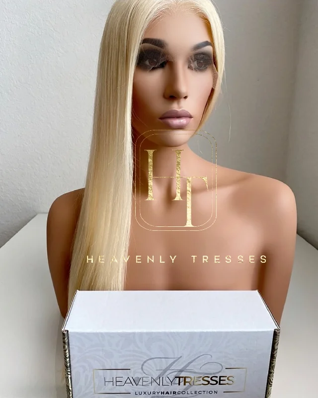 #613 Blonde Ultra-Fine Transparent HD [High-Definition] Lace Front Wig