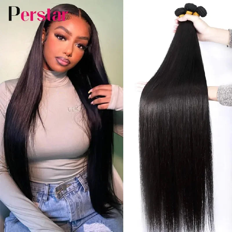 Perstar Straight Human Hair Bundles