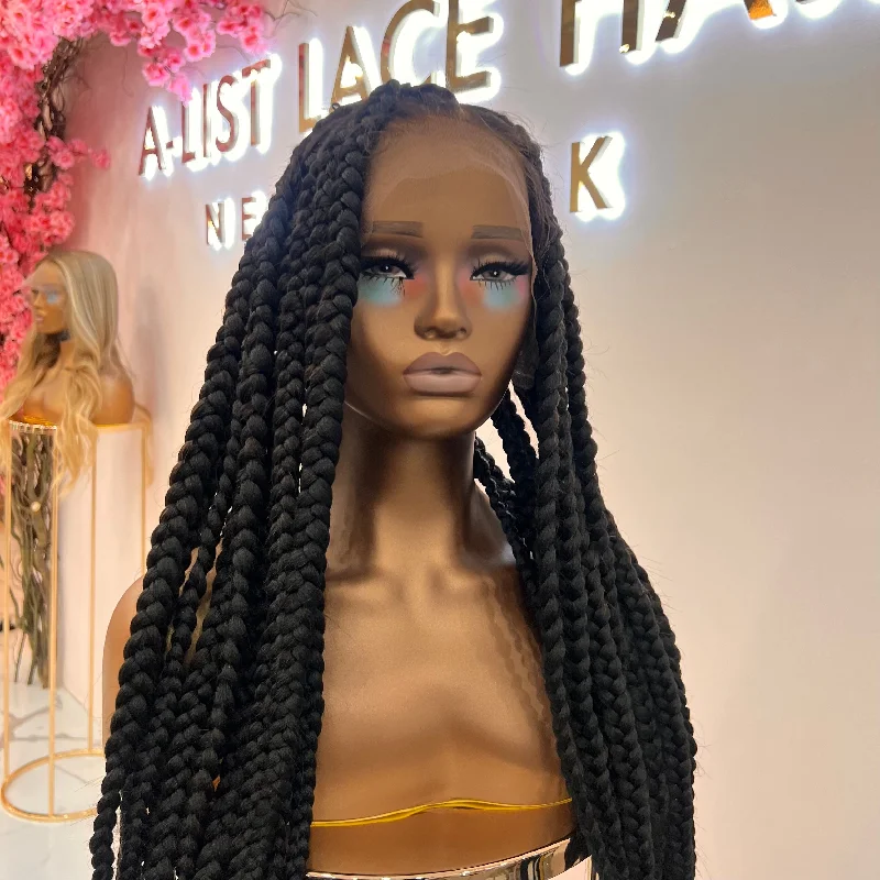 The CHIOMA - Knotless Box Braids - Glueless Lace Wig