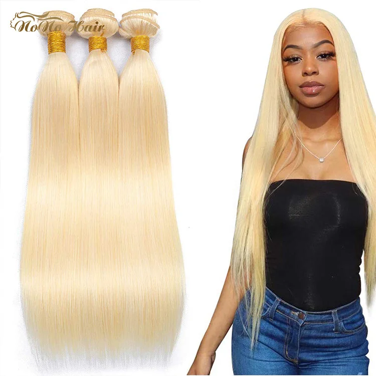 Top selling blonde virgin human hair 613 bundles, Brazilian virgin human 613 blonde hairHuman hair extension blonde Hair