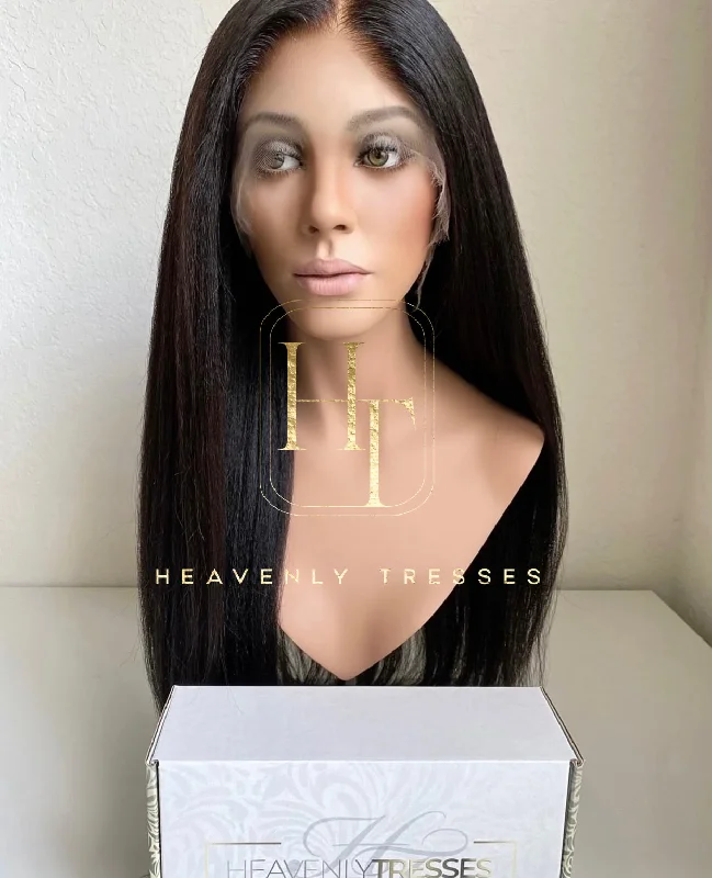 Custom Lace Wig: Virgin Kinky Straight - "Bianca"