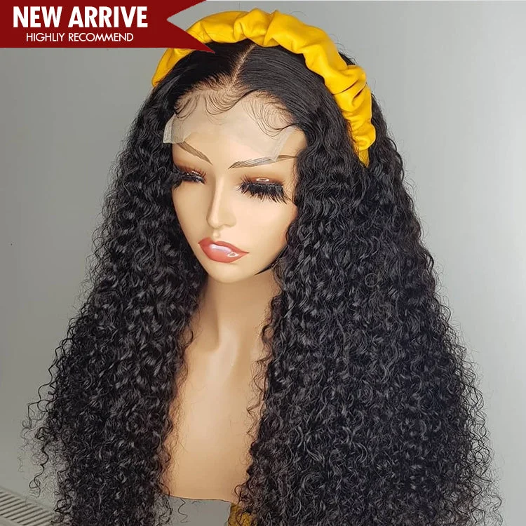 Wholesale Afro Kinky Curly 5x5 Transparent Lace Kinky Curly 6*6 Lace Closure Human Hair kinky Curly hd lace Wigs