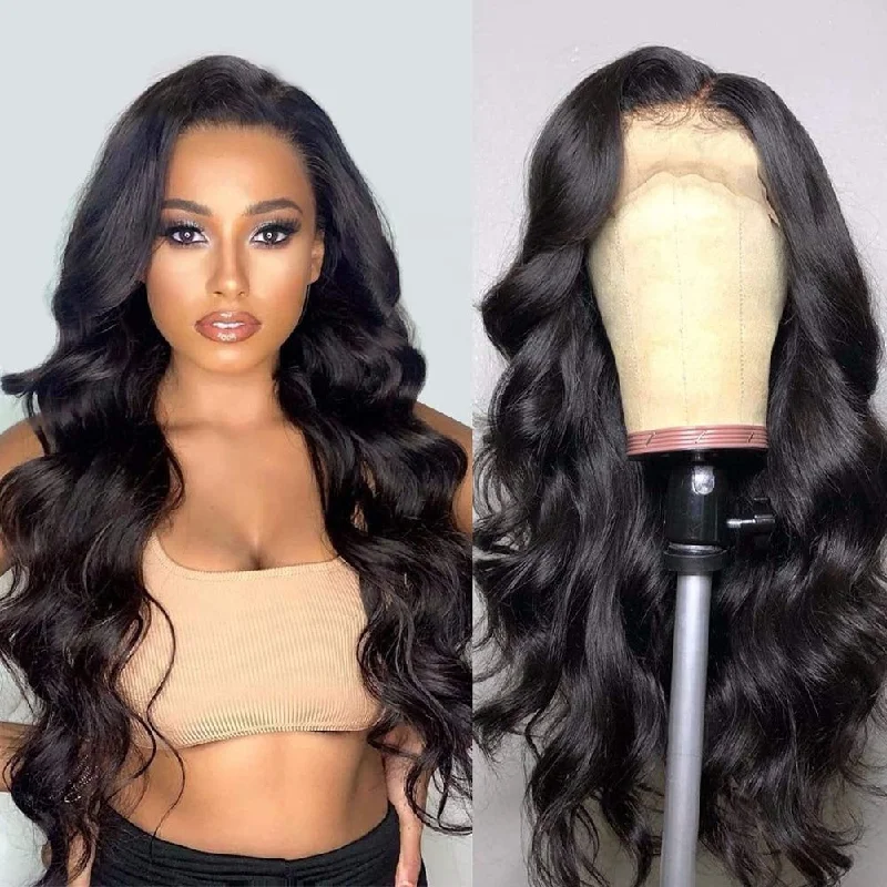 Wholesale Body Wave Raw Virgin 13x4 Lace Frontal Wigs Transparent Swiss HD Lace Wigs For Black Women Full Lace Human Hair Wigs