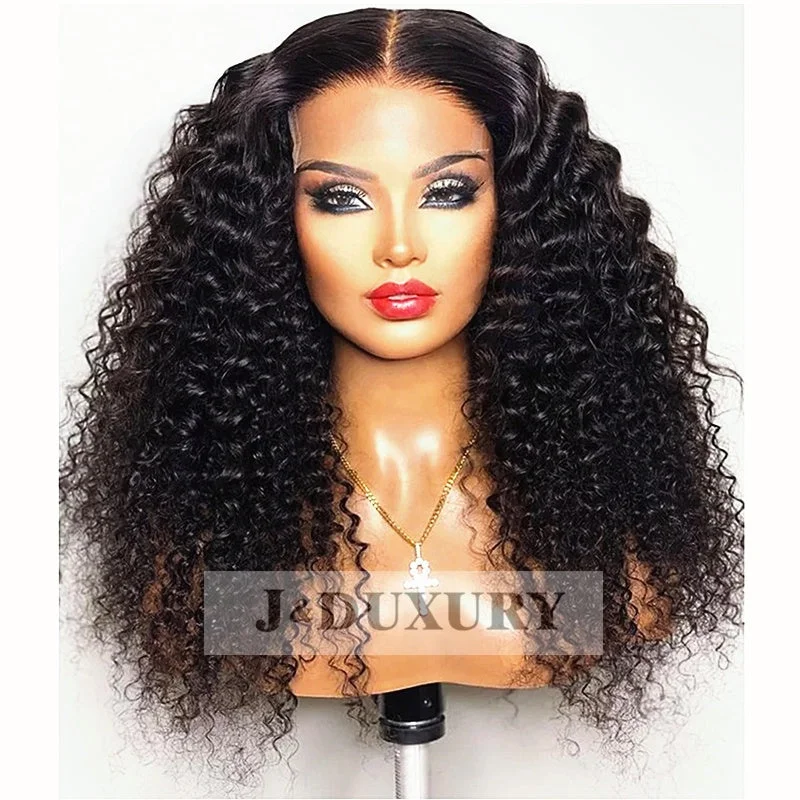 Wholesale Cheap Raw Indian Virgin Kinky Curly Human Hair Hd Full Lace Frontal Wig Natural Human Hair Transparent Lace Front Wig