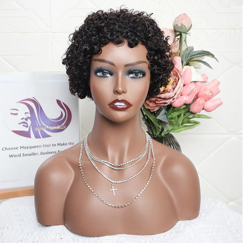 Pxie curl Machine Wig