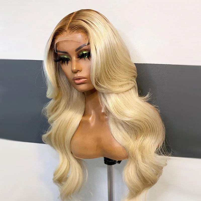 Wholesale Glueless 20-40inch 613 Full Lace Blonde Front Human Hair Wig,Deep Wave Cuticle Aligned Hd Lace 613 Bob Lace Wig