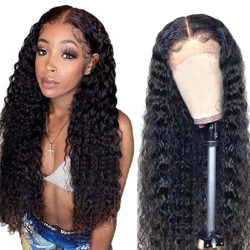 YESWIGS Cheap Kinky Curly 13X4 Hd Lace Frontal Wig Raw Indian Hair 13x6 Lace Front Wig Full Lace Human Hair Wigs For Black Women