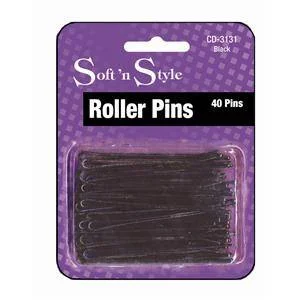 SOFT N STYLE ROLLER PINS BLACK 40 CD3131