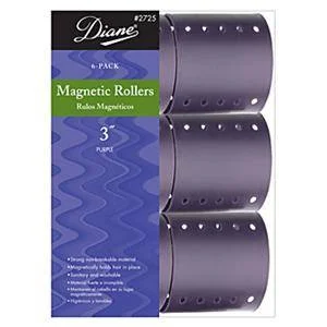 DIANE MAGNETIC ROLLERS PURPLE 6CT 3 IN.