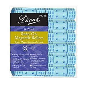 DIANE SNAP-ON MAG ROLLERS BLUE 5/8 IN.-12CT.