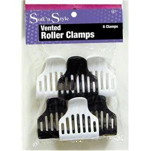 SOFT N STYLE ROLLER CLAMPS VENTED 6CT