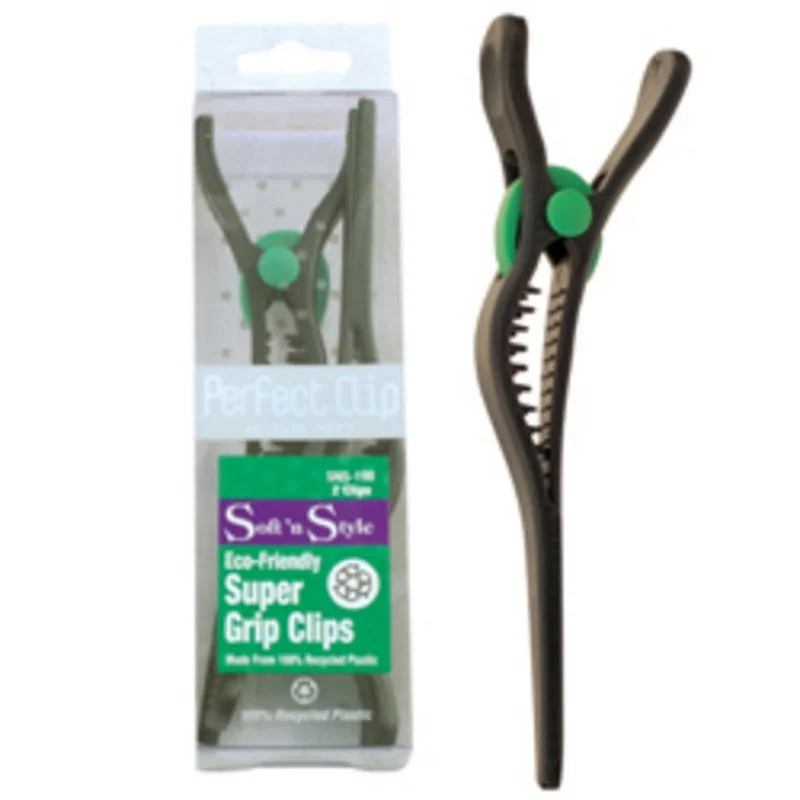 SOFT N STYLE ECO-FRIENDLY SUPER GRIP CLIPS 5 1/2 INCH-LARGE