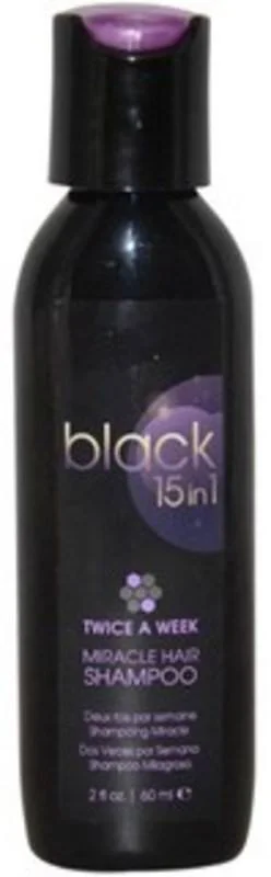 BLACK 15 IN 1 MIRACLE HAIR SHAMPOO 2 OZ