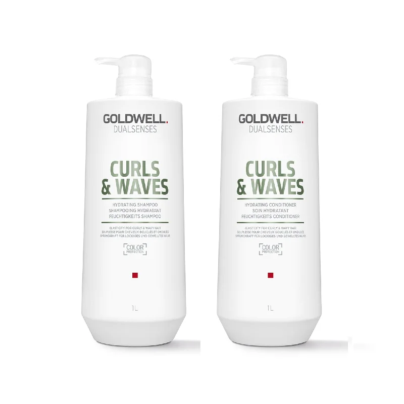 Goldwell Curls & Waves Shampoo and Conditioner Liter Duo ($85 Value)