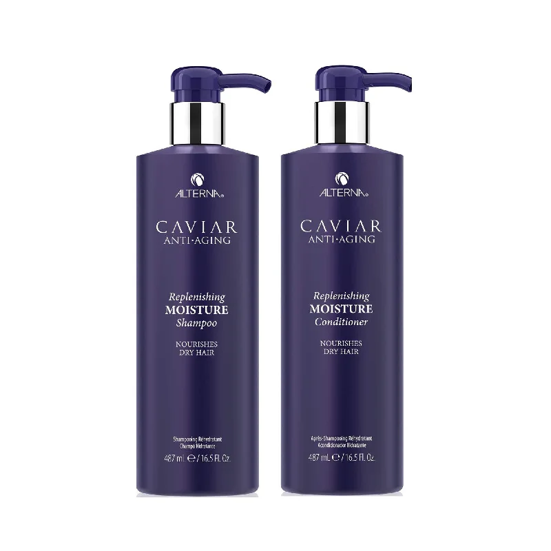 Alterna Caviar Anti-Aging Replenishing Moisture Shampoo & Conditioner 16oz Bundle ($111 Value)