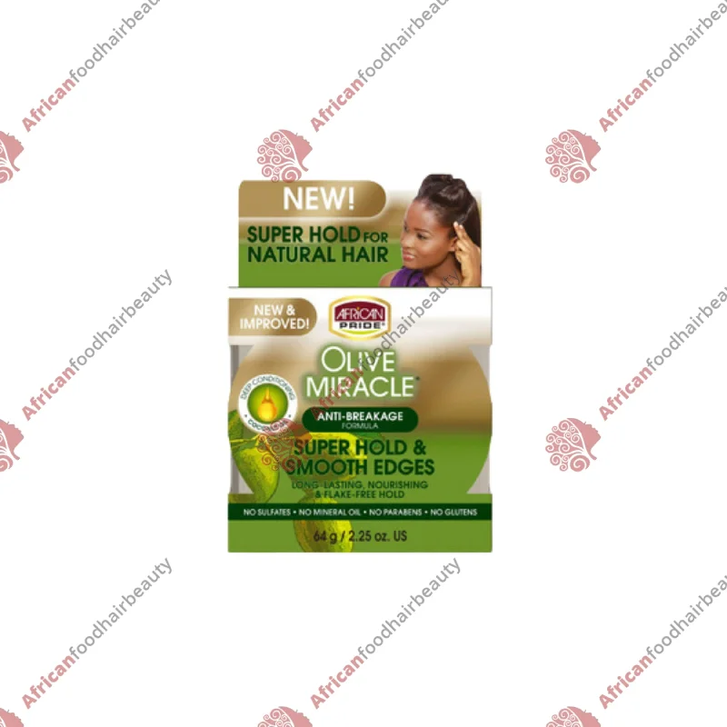 African Pride Olive Miracle smooth edges 2.25oz