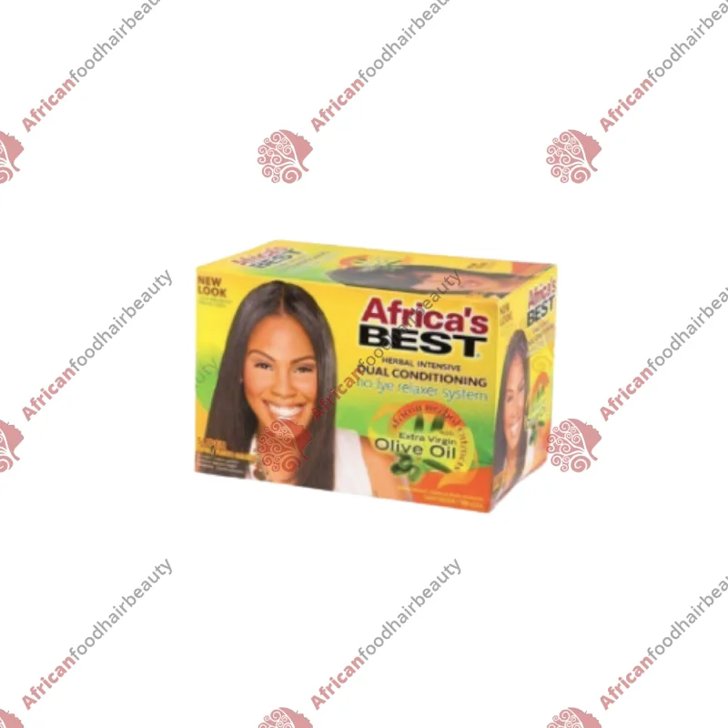 Africa's Best Olive Oil No-lye Relaxer Kit Super