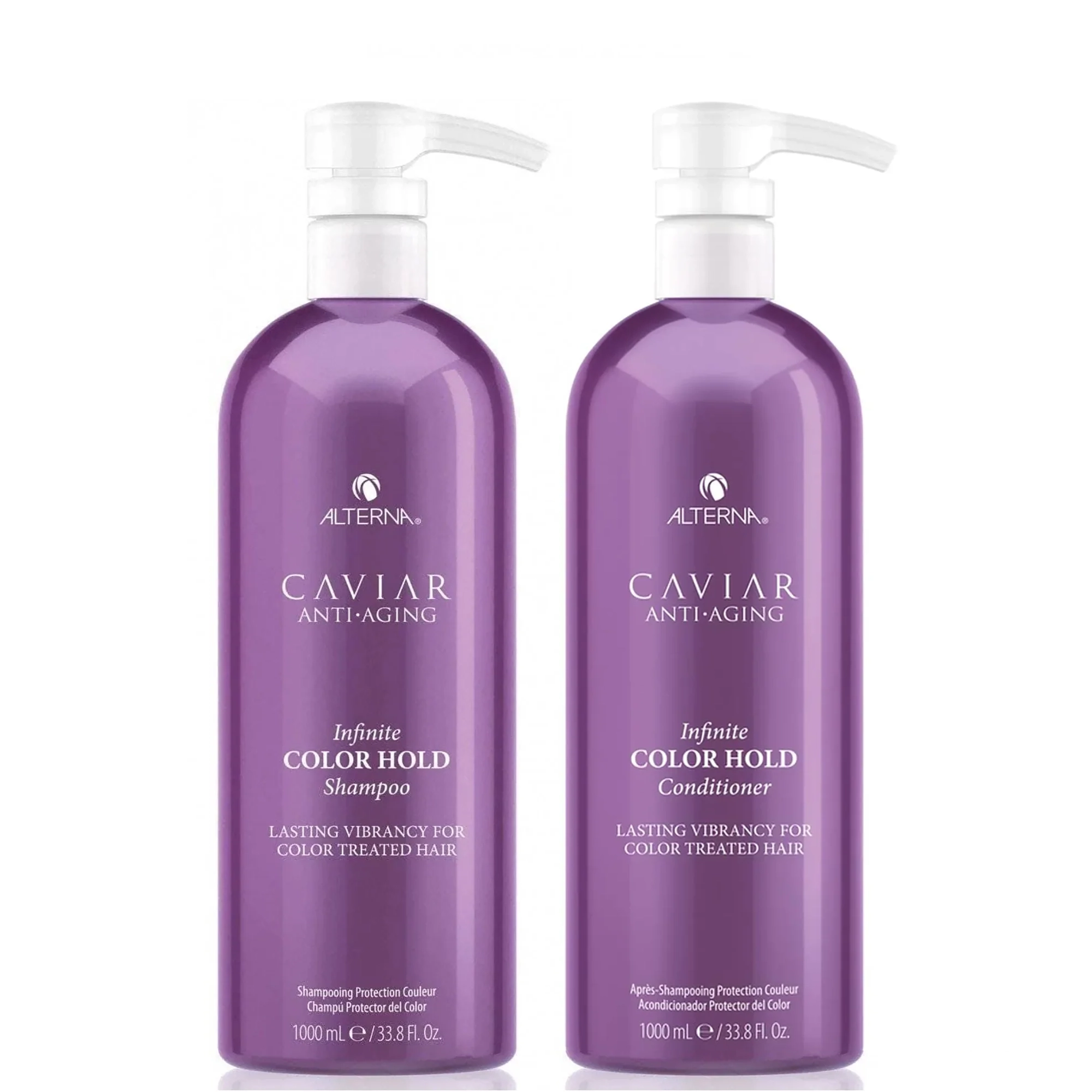 Alterna Caviar Anti-Aging Infinite Color Hold Shampoo and Conditioner Liter Bundle ($162 Value)