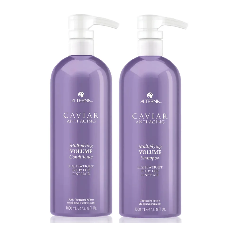 Alterna Caviar Anti-Aging Multiplying Volume Shampoo & Conditioner Liter Bundle ($162 Value)