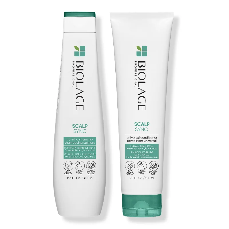 Matrix Biolage Scalp Sync Calming Shampoo 13.5oz and Scalp Sync Universal Conditioner 9.5oz Duo ($48 Value)