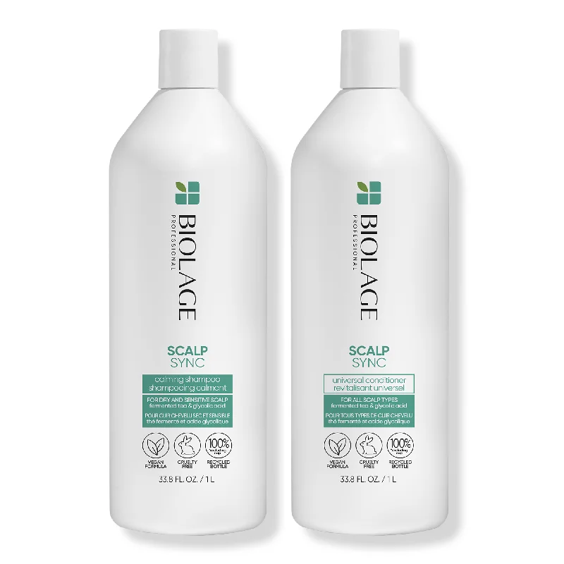 Matrix Biolage Scalp Sync Calming Shampoo and Scalp Sync Universal Conditioner Liter Duo ($84 Value)