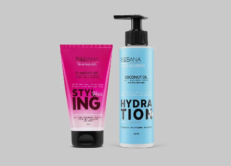 Bobana Moisturizing Curly Routine Bundle (Strong Hold)