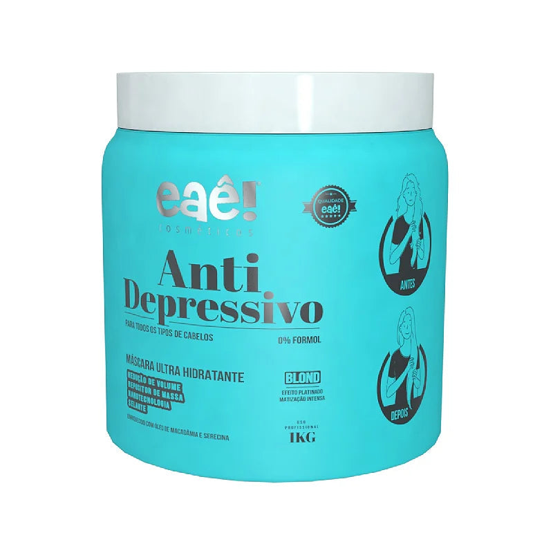 Eaê Cosmetics Ati Depressivo Blond Mask 1Kg / 35.27 fl oz