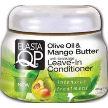 Elasta Qp Leave-In Conditioner, Olive Oil/Mango Butter, 15 Ounce