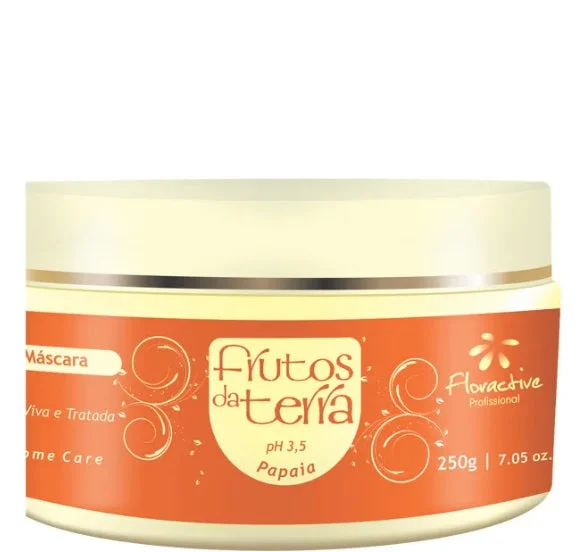 Frutos da Terra Papaya Colored Hair Revitalizing Treatment Mask 250g - Floractive