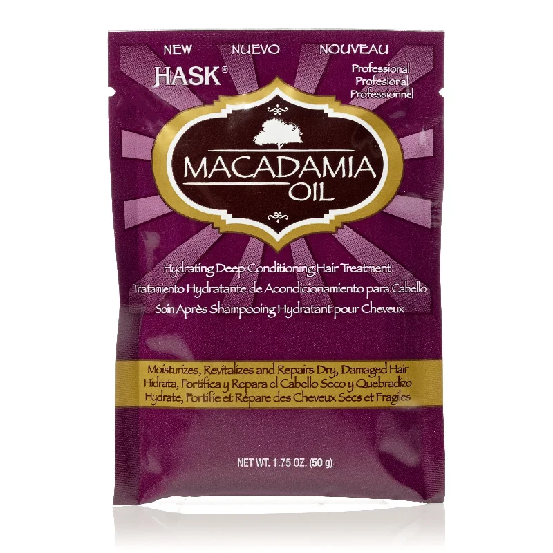 Hask Macadamia Moisturizing Deep Conditioner Pack Dl12